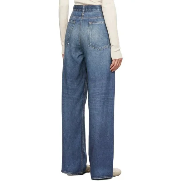 NWT rag & bone Liquid Miramar in Redwood Photo Printed Faux Jean Pants 24